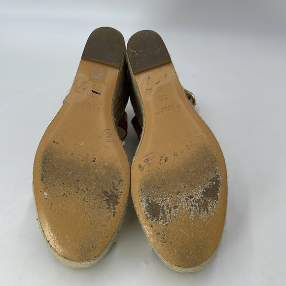 Coach Beige Espadrille Wedges Size 8.5 B - Picture 9 of 9